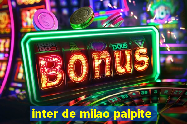 inter de milao palpite